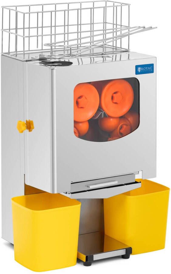 Royal Catering Sinaasappelpers elektrisch halfautomatisch 120 W 20 sinaasappels min