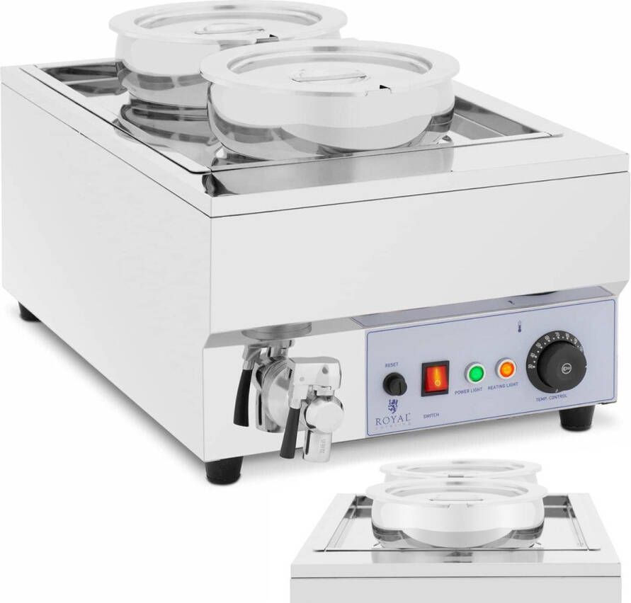 Royal Catering Professionele Combisteel Etagere Keramisch Verwamd 2 Niveaus 1000