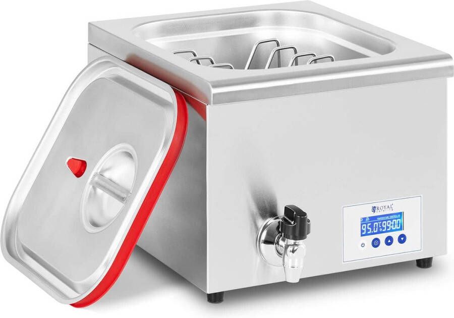 Royal Catering Sous-vide fornuis 500 W 30-95 ° C 16 l LCD