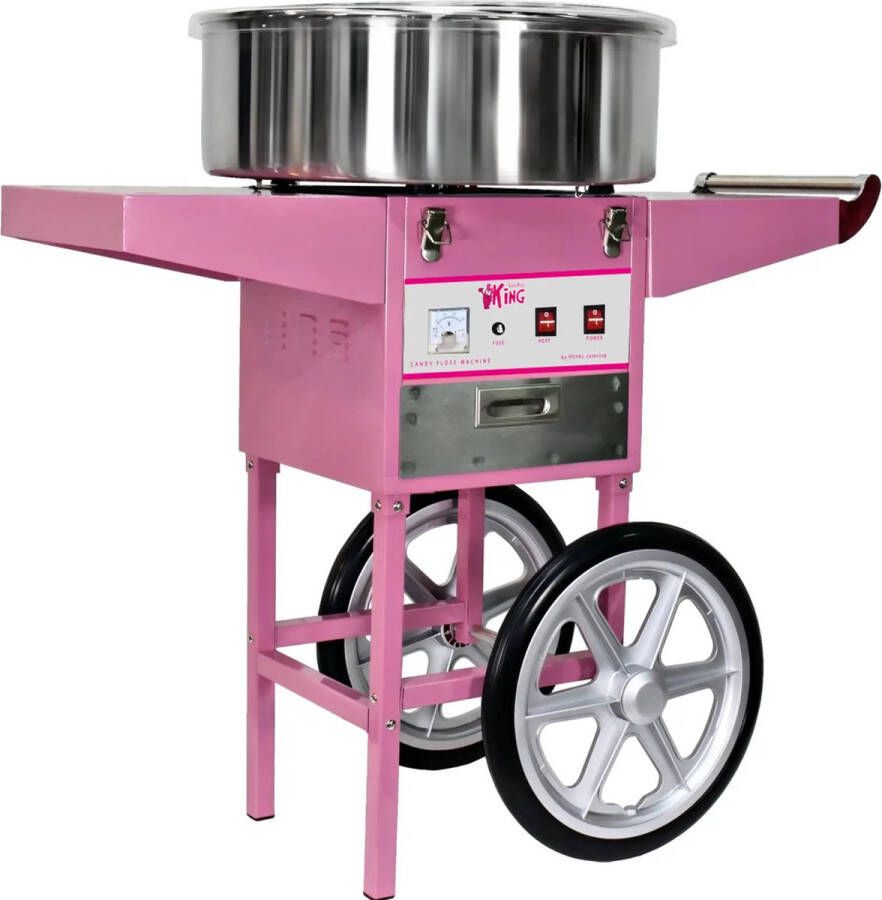 Royal Catering Suikerspinmachine met onderstel 52 cm