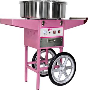 Royal Catering Suikerspinmachine met onderstel 52 cm