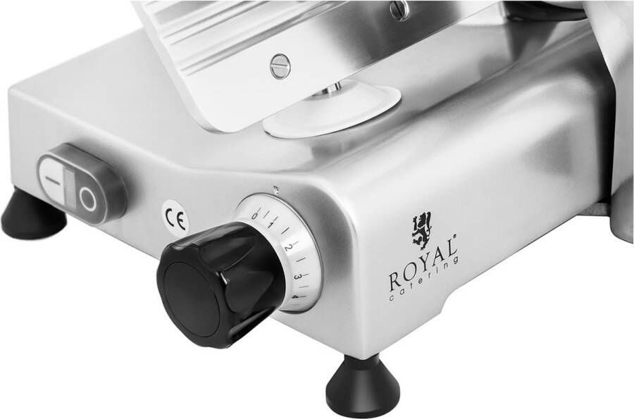 Royal Catering Vleessnijmachine Ø 250 mm 0 8 mm met messenslijper - Foto 2