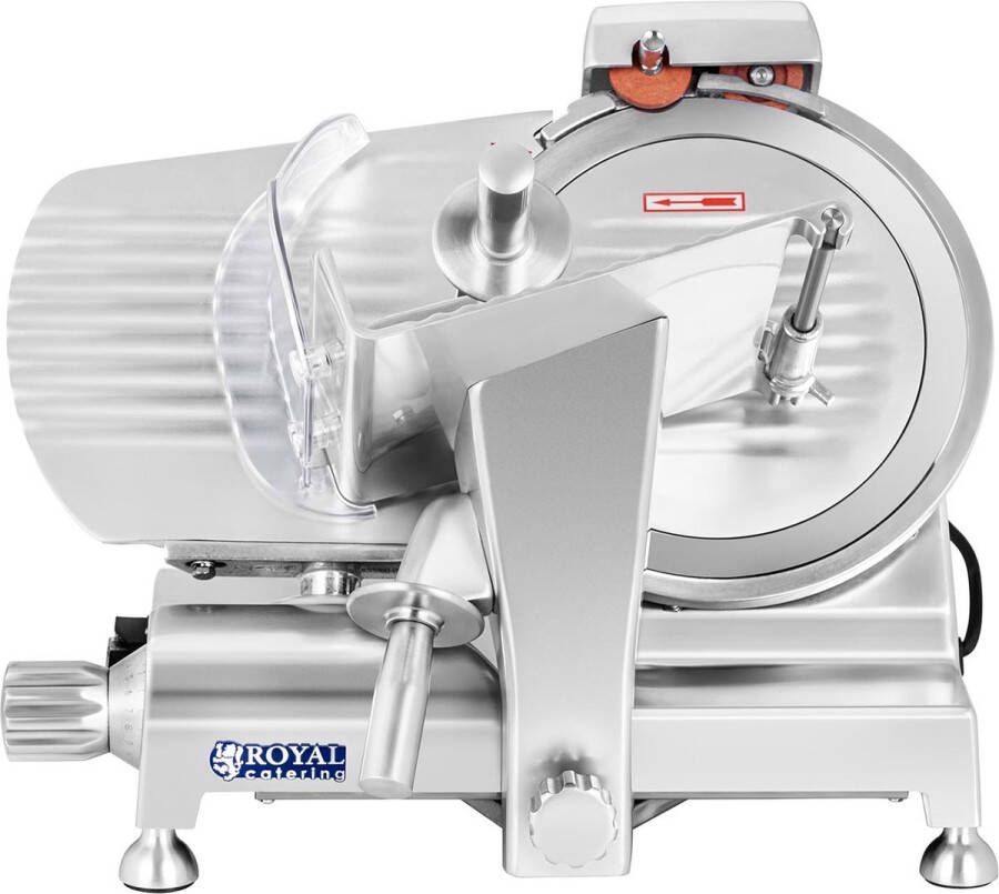 Royal Catering Vleessnijmachine 250 mm tot 12 mm aluminium handgrepen - Foto 2