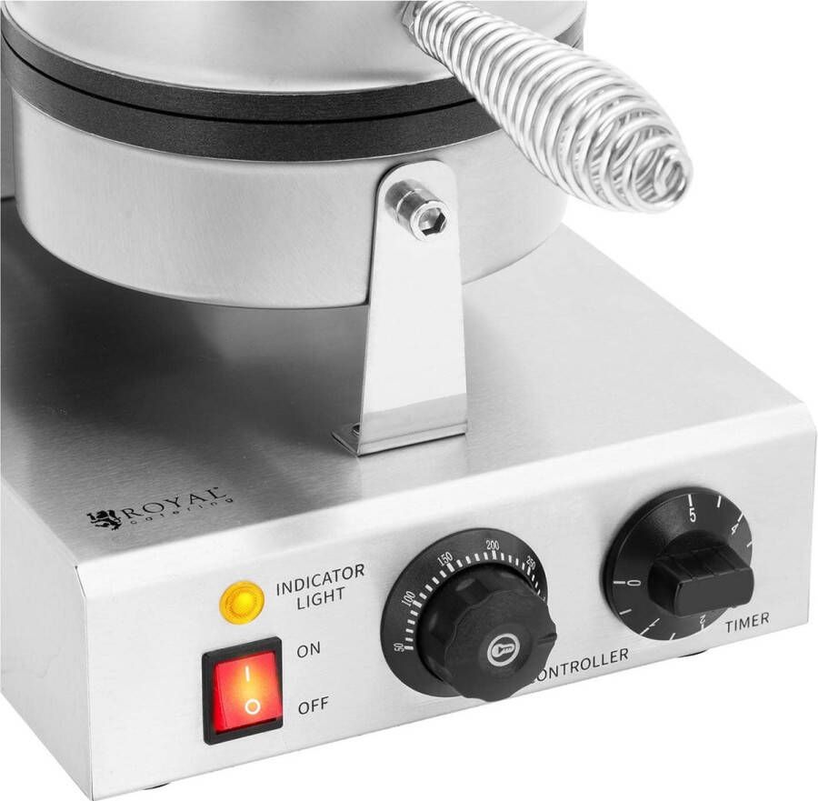Royal Catering Wafelijzer hartvormig 1000 W timer 0 5 min - Foto 2
