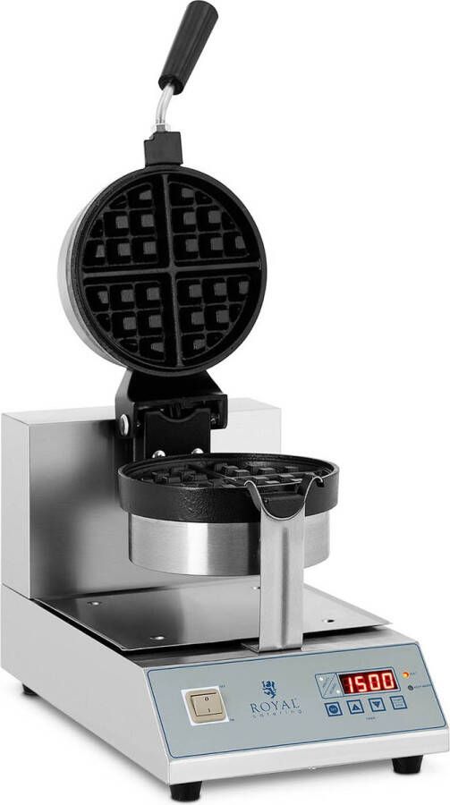 Royal Catering Wafelijzer LED draaibaar 1300 W