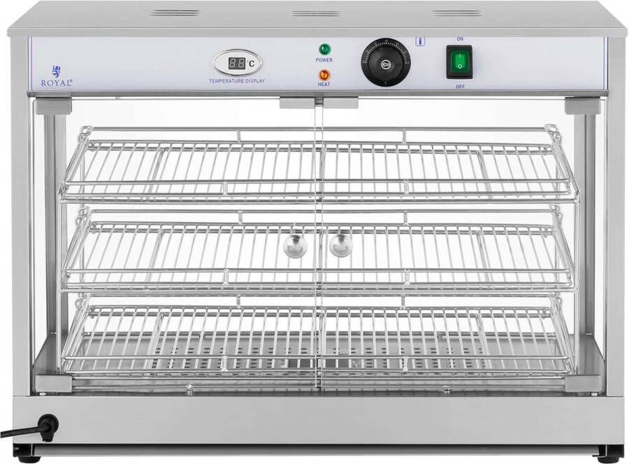 Royal Catering Warmhoudvitrine- 1.200 W LED display - Foto 2