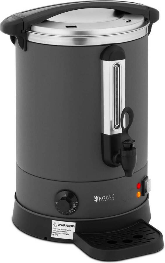 Royal Catering waterkoker 13.5 L 2500 W Lekbak Grijs