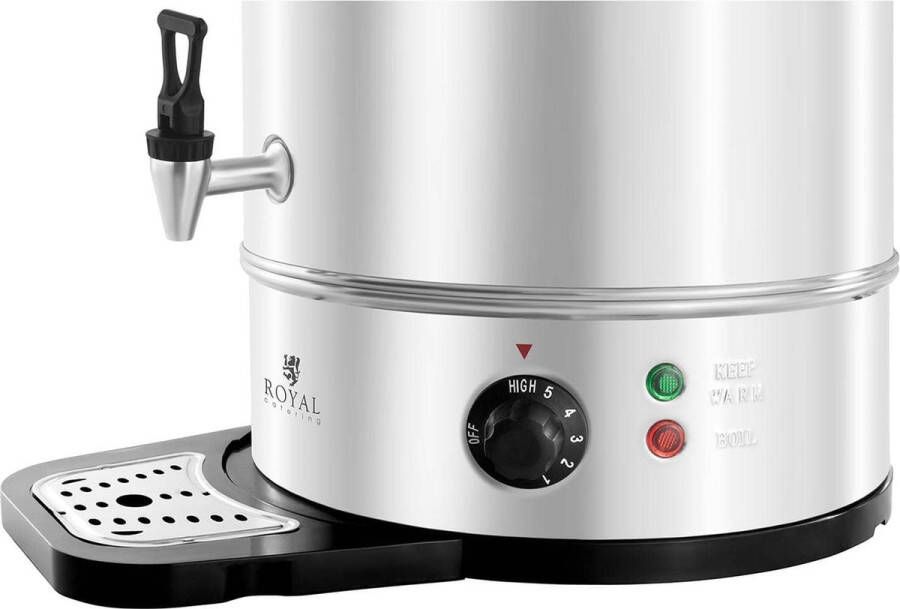 Royal Catering Waterkoker 30 liter 2500 W opvangschaal - Foto 3