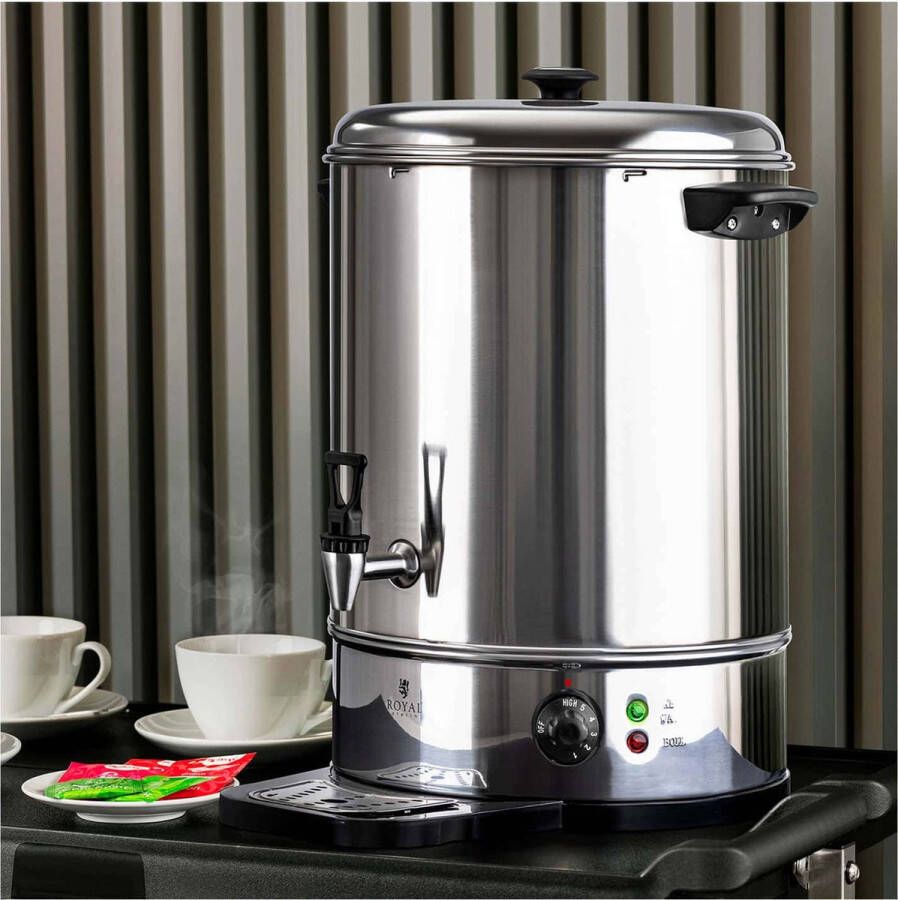 Royal Catering Waterkoker 30 liter 2500 W opvangschaal