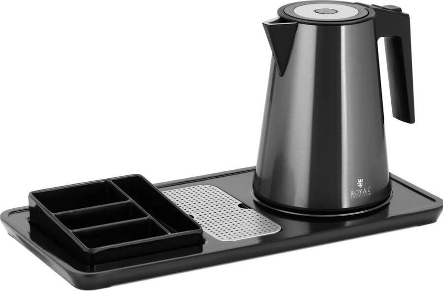 Royal Catering Waterkoker koffie- en theestation 1.2 L 1800 W zwart royal_catering