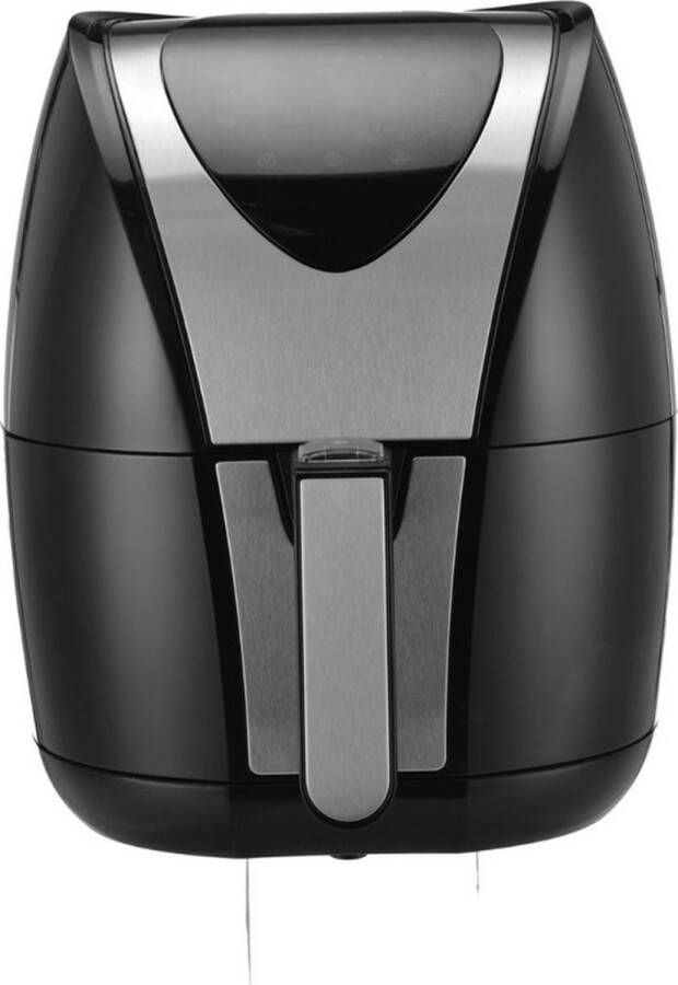 Royal Swiss Airfryer 3.5L – Heteluchtfriteuse 1400W – Gezond Koken met Weinig Olie – Temperatuurregeling 80-200°C – Timer 30 Min – Zwart Zilver - Foto 2