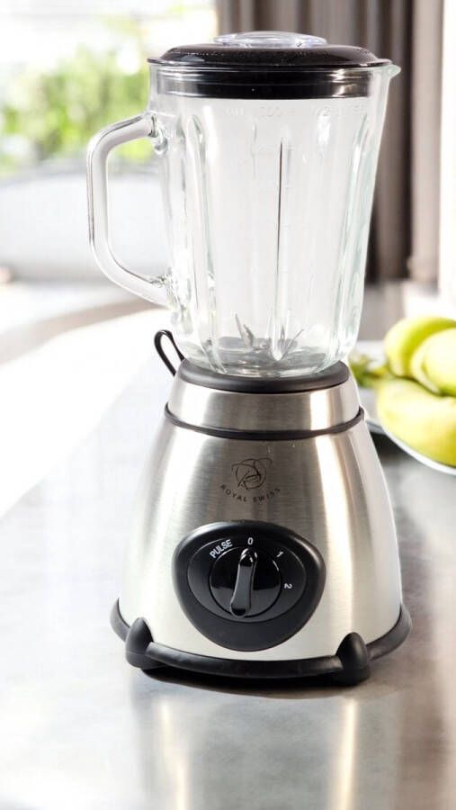Royal Swiss Krachtige Blender 1030W – Blender voor Smoothies IJscrusher en Grinder – 2 Snelheden – Grijs – Nieuwste Model voor Krachtig Mengen en Verwerken van IJs - Foto 8