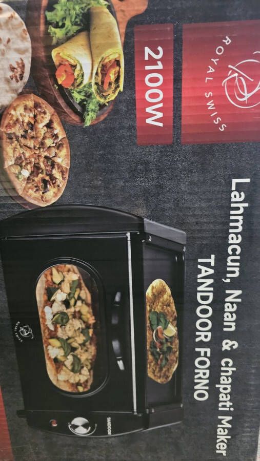 Royal Swiss Electric Oven 2100W Lahmacun Naan Chapati Maker Tandoor Forno - Foto 4