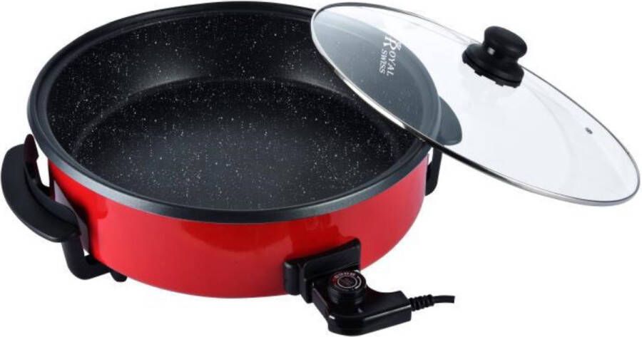 Royal Swiss Elektrische Pizza pan Paella pan| Hapjes pan 46 cm