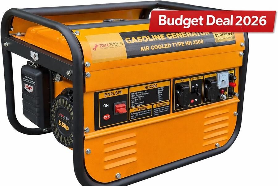 Royal Swiss 2 kW Benzine Generator – HH2500 BSN TOOLS