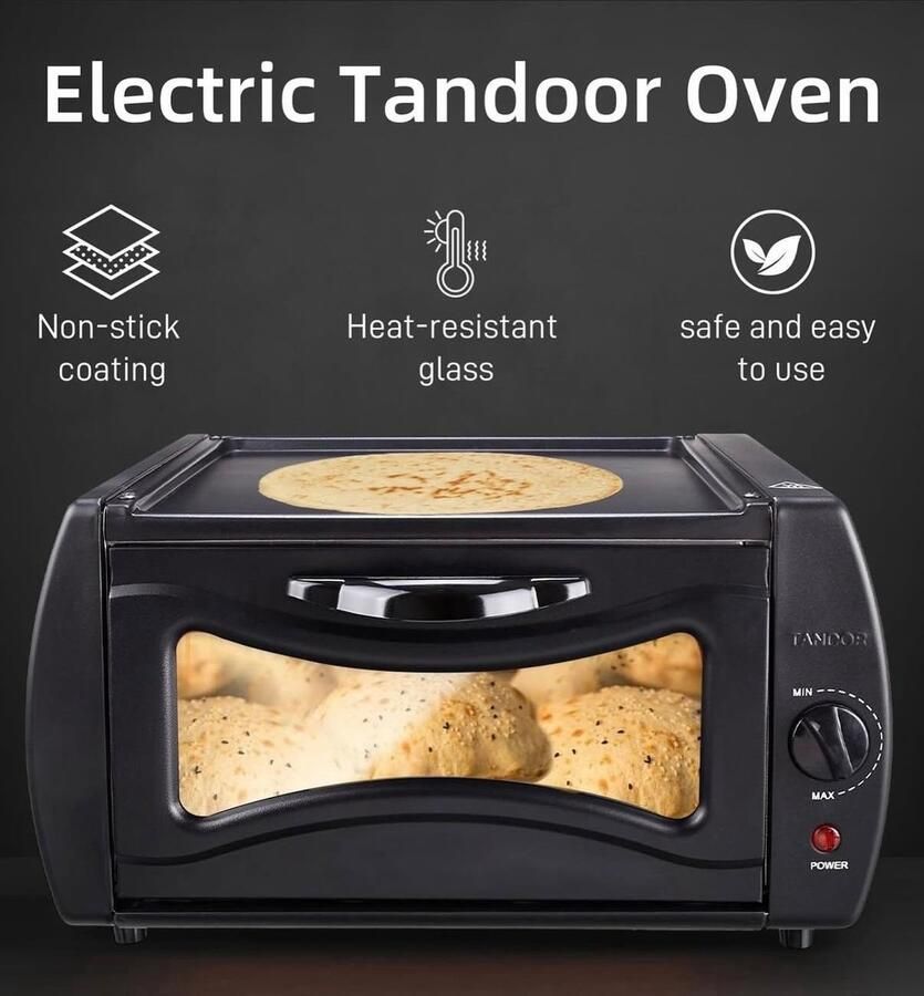 Royal Swiss Electric Oven 2100W Lahmacun Naan Chapati Maker Tandoor Forno