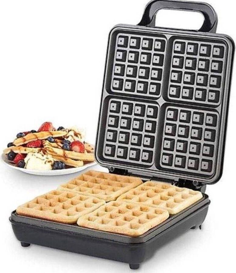 Royal Swiss Wafelijzer Waffle maker (4 waffles) 4 persoons 1200w