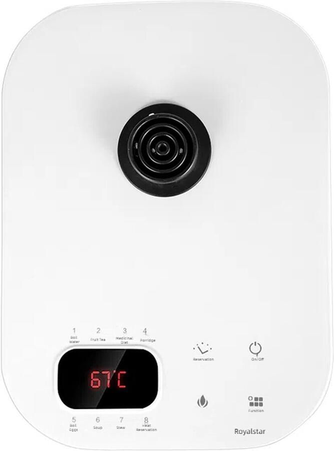Royalstar Waterkoker 1.8L – Elektrische Ketel – 8 Modi – Roestvrij Staal – Snelle Verwarming
