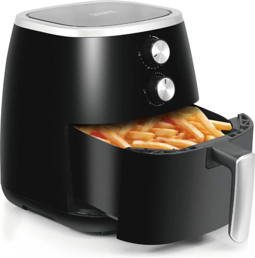 Royalty line AF1500 Airfryer XXL 5 Liter Heteluchtfriteuse XXL 1500W Airfryers Met Timer 80-200°C Zwart