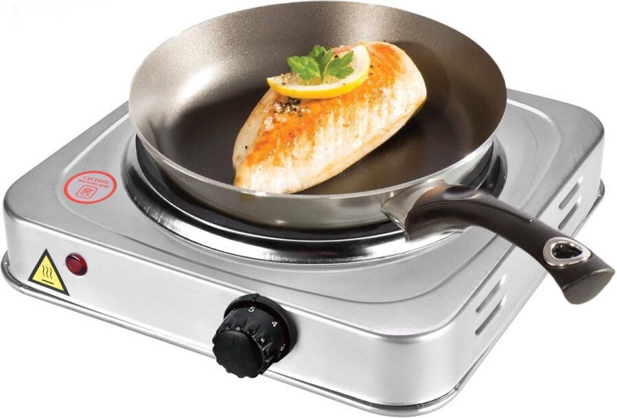 Royalty line EKP-1500 Elektrische Kookplaat 1 Pits Ø185mm 1500 W 1 Kookzone Zilver - Foto 2