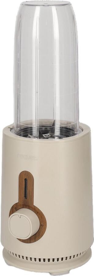 RØQUET Blender Roots Zand – Krachtige Smoothie- en Shakesmaker met 300 ml en 700 ml Cups