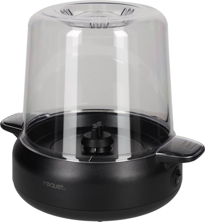 RØQUET Popcornmachine – Hetelucht Popcorn Maker – Popcorn Apparaat – Zwart