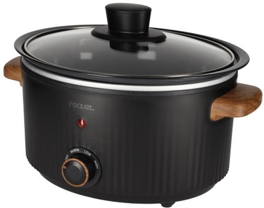 RØQUET Røquet Slowcooker 32 x 22 x 22 cm 3 liter Zwart