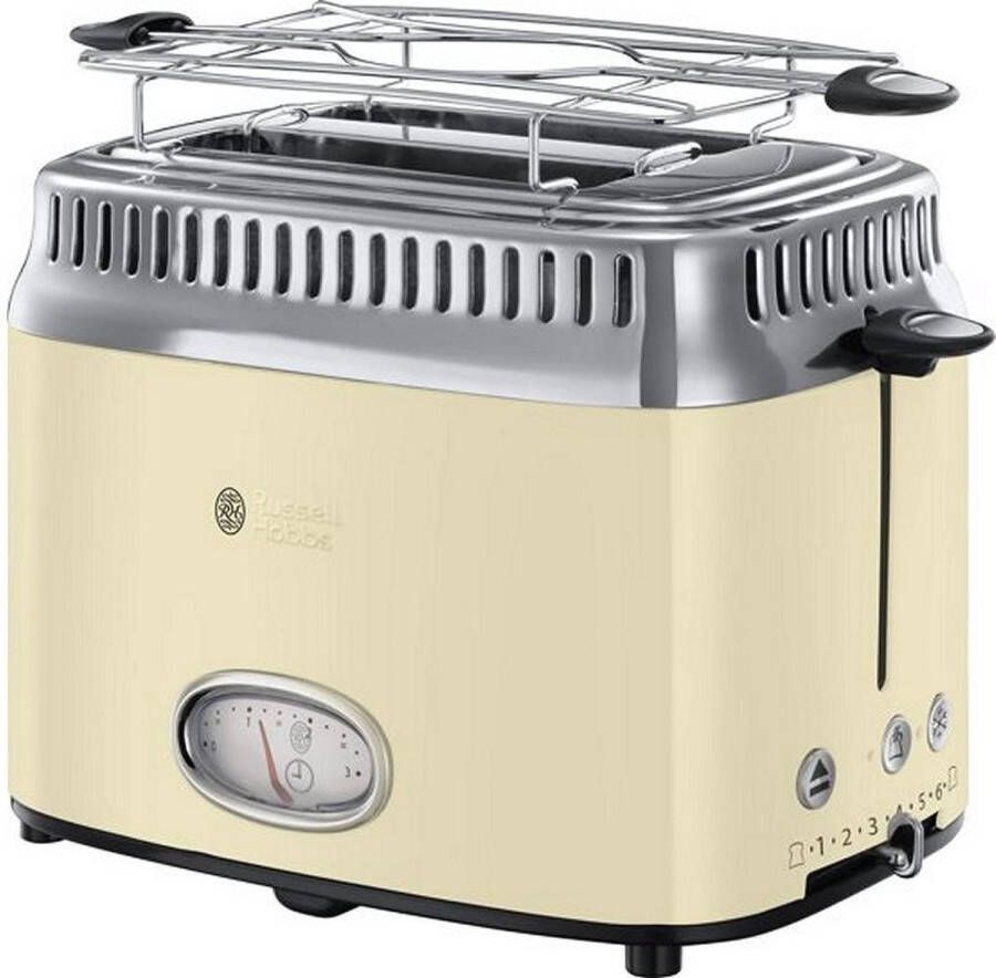 Russell Hobbs Toaster Retro Vintage Cream 21682-56 | Broodroosters | Keuken&Koken Keukenapparaten | 21682-56