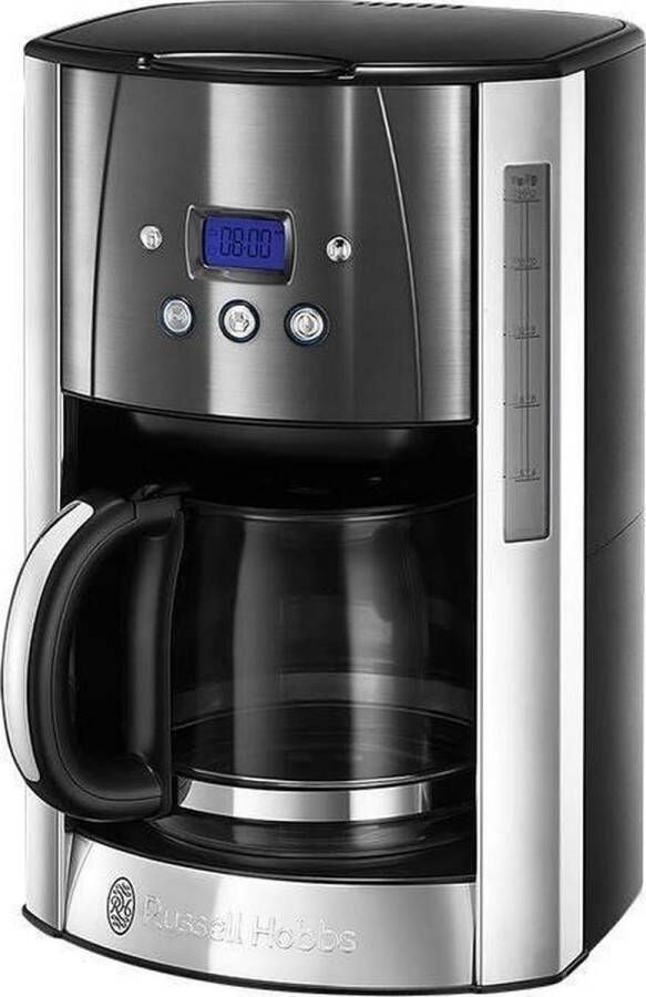 Russell Hobbs 23241-56 Luna Moonlight Grey Filterkoffiezetapparaat met glazen kan Grijs