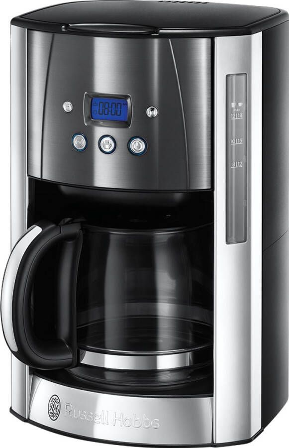 Russell Hobbs 23241-56 Luna Moonlight Grey Filterkoffiezetapparaat met glazen kan Grijs