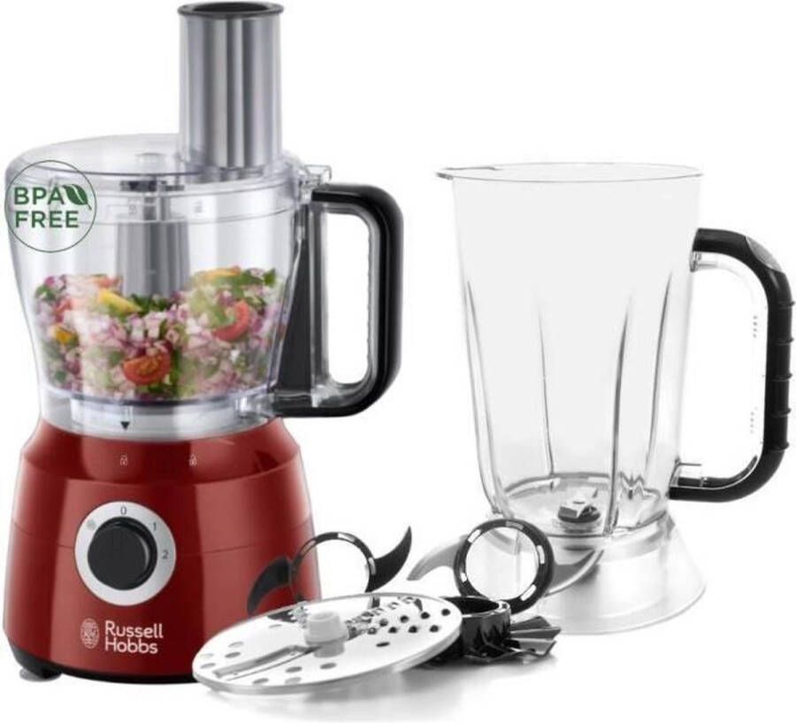 Russell Hobbs 24730-56 Desire Food Proce Foodprocessor Rood - Foto 2