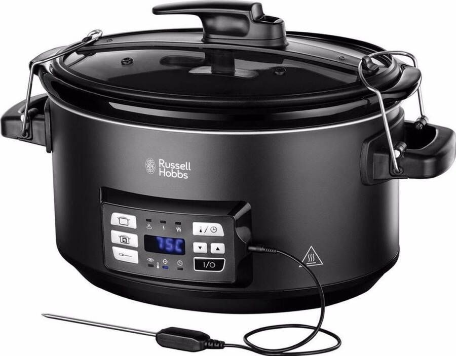 Russell Hobbs 25630-56 3in1 Slowcooker Sous Vide-functie Koken op lage temperatuur Temperatuursonde Langzaam