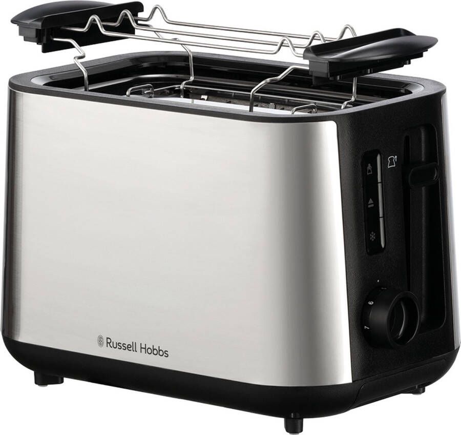 Russell Hobbs 27390-56 broodrooster 6 2 snede(n) Zwart Roestvrijstaal