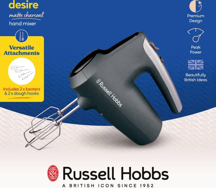 Russell Hobbs Desire Matte Charcoal Handmixer 27151-56