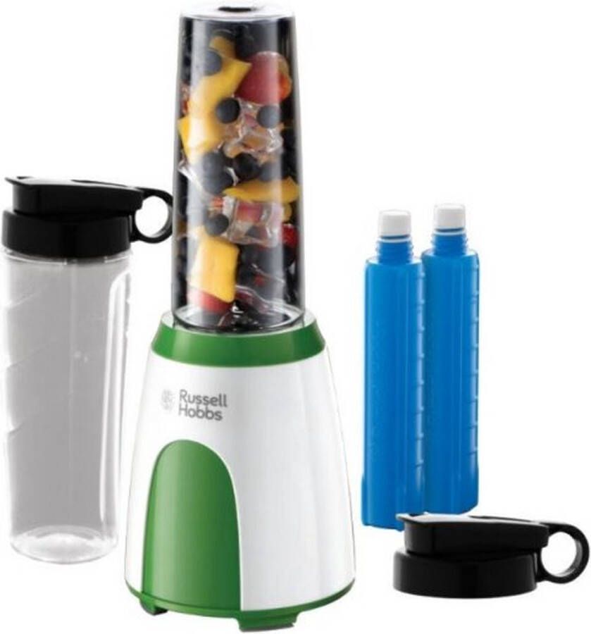 Russell Hobbs Explore Mix & Go Cool Staande mixer 300 W Groen Wit Mixer ideaal voor smoothie