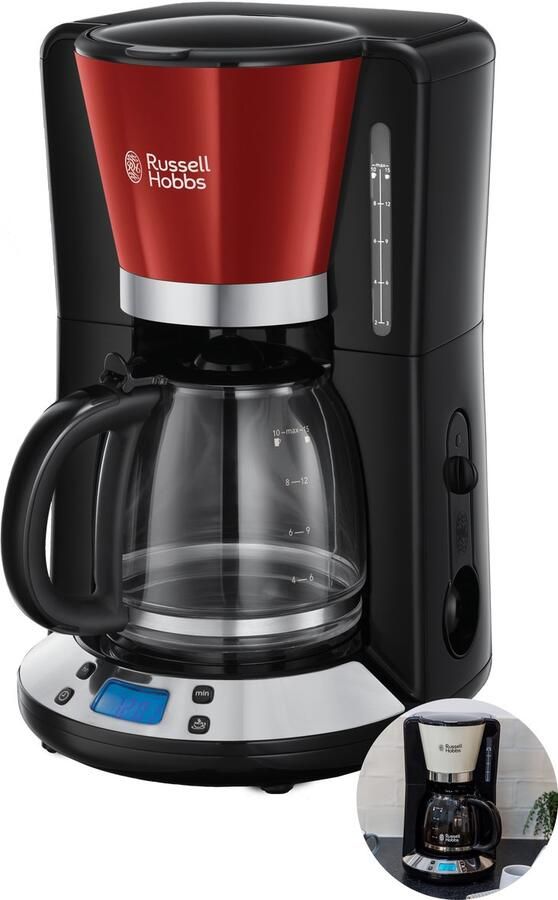 Russell Hobbs Colours Plus+ Flame Red 2403156 | Filterkoffiezetapparaten | Keuken&Koken Koffie&Ontbijt | 24031-56 - Foto 3