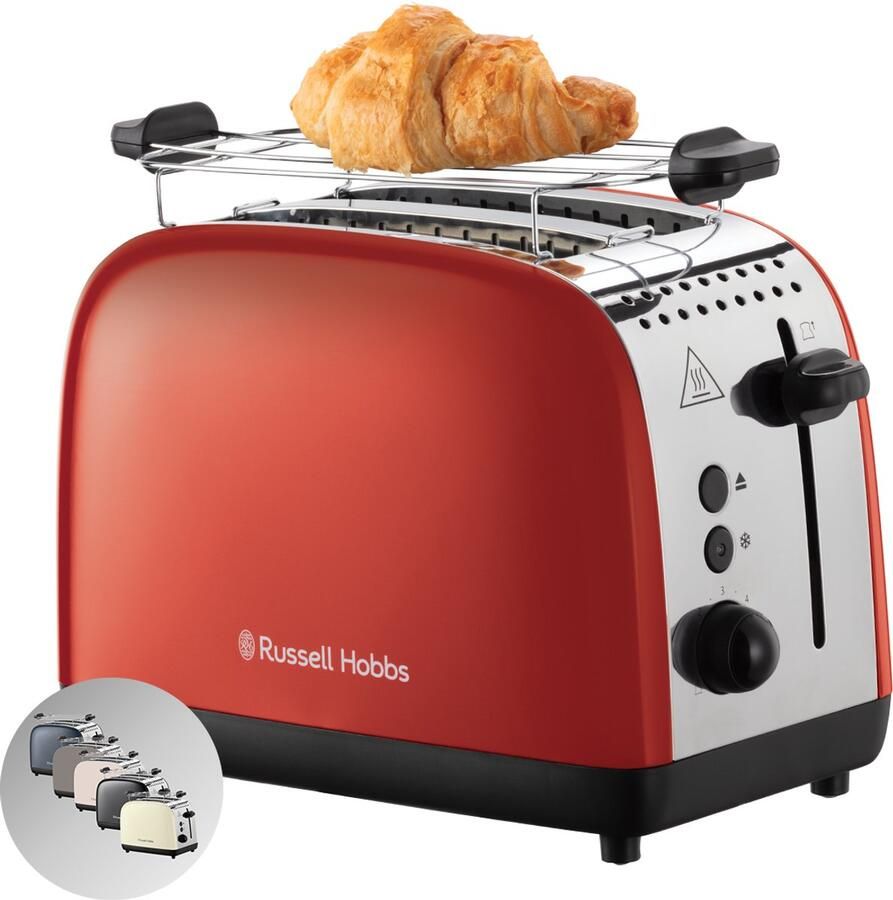 Russell Hobbs Colours Plus Broodrooster Rood 26554-56