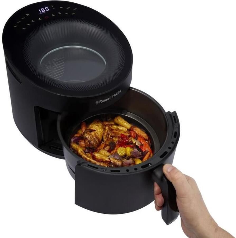 Russell Hobbs Olievrije friteuse SatisFry Air Panoramic 27420-56 Capaciteit 5L 10 kookprogramma's 1500W Zwart