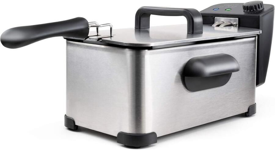 RUX Frituurpan 3 liter Frituurpan Grijs 43cm x 25cm x 23cm