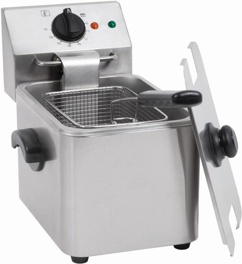 RUX Frituurpan 4 liter Frituurpan Zilver 38cm x 27cm x 32cm