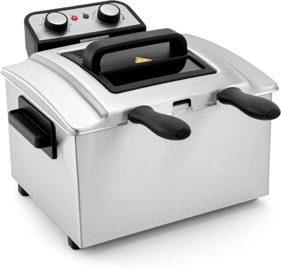 RUX Frituurpan dubbel Frituurpan Zilver ‎38cm x 38cm x 28cm