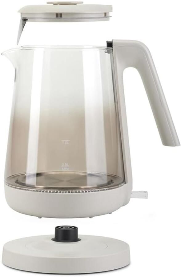 RUX Waterkoker glas Waterkoker Grijs 24cm x 17cm x 21cm