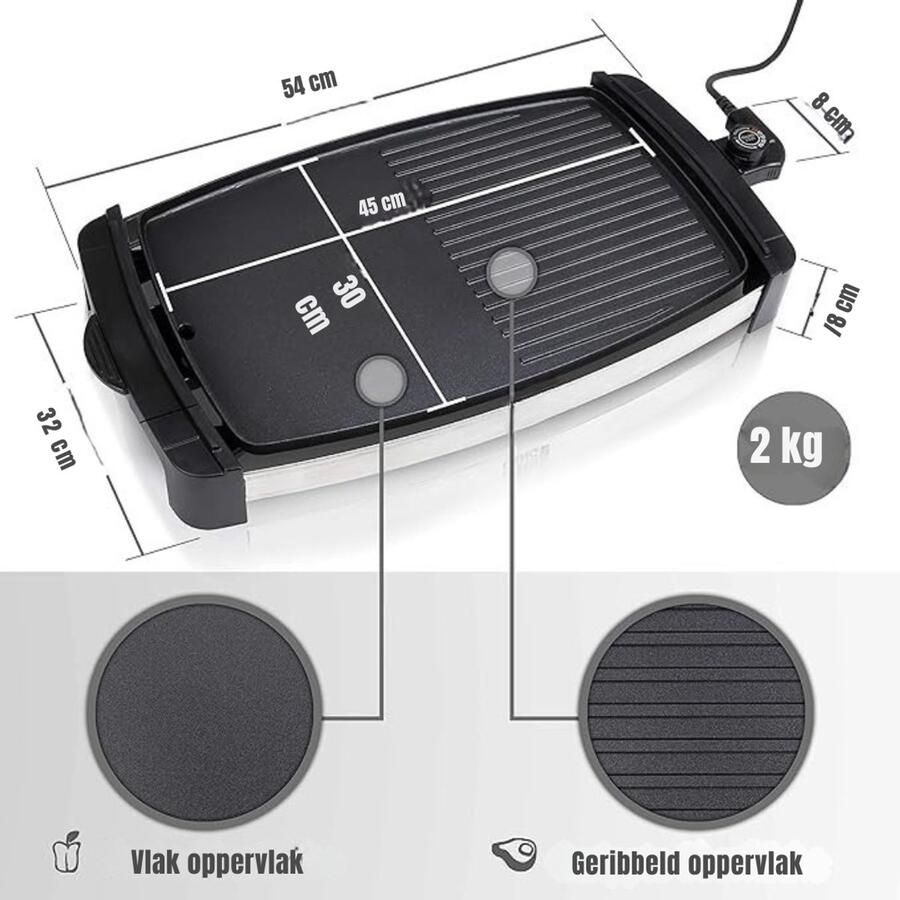 RVV Gourmetstel 8 personen Gourmetstellen Gourmet Zwart 22cmx 13cm x 4cm - Foto 2