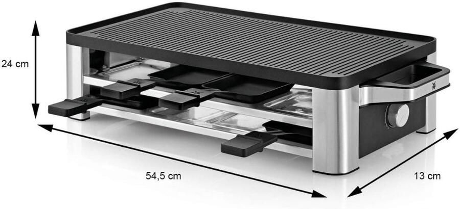 RVV Gourmetstel Gourmet Gourmetplaat Zwart 58cm x 30cm x 20cm