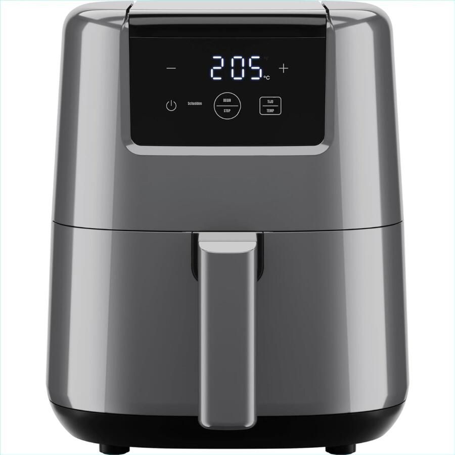 RVV Mini airfryer Airfryer klein Grijs ‎22cm x 26cm x 25cm