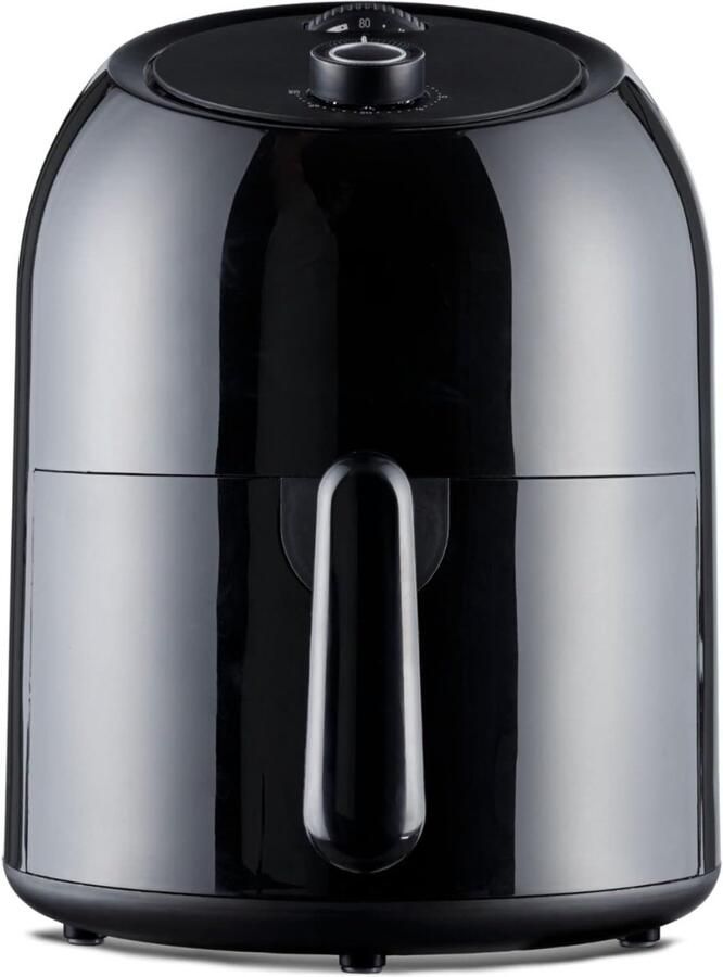 RVV Mini Airfryer Airfryermand Heteluchtfriteuse Zwart 28cm x 29cm x 37cm