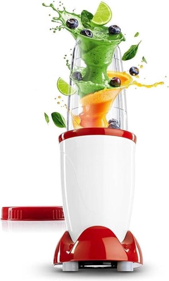 Quvo Mixer staafmixer Mixer handmixer Wit and Rood ‎34cm x 13cm x 13cm