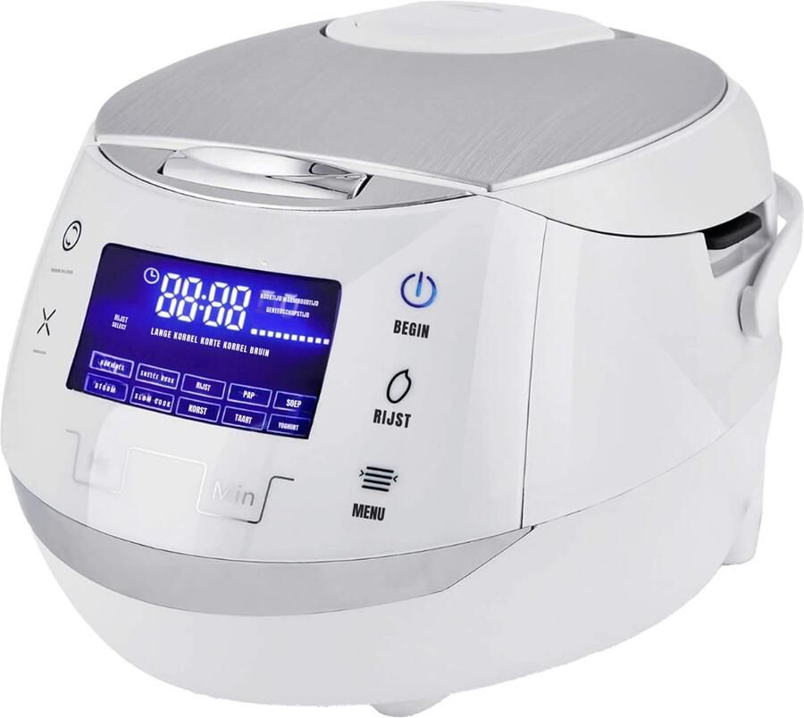 RVV Rijstkoker klein Rijstkoker Rijstkokers Wit 30cm x 23cm x 21cm