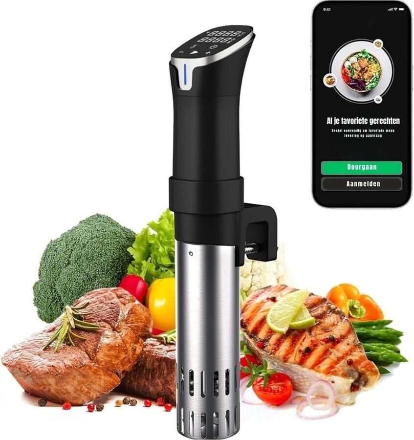 RwB Sous Vide Stick Sous Vide Sous-Vide Stick met App 1100W