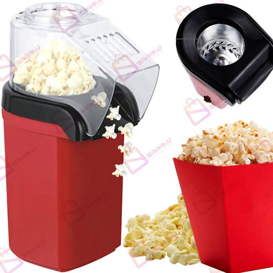 SAABW Popcornmachine 1200W – Vetvrije Hete Lucht Popcorn Maker – popcorn machine – popcornmakers – 63492
